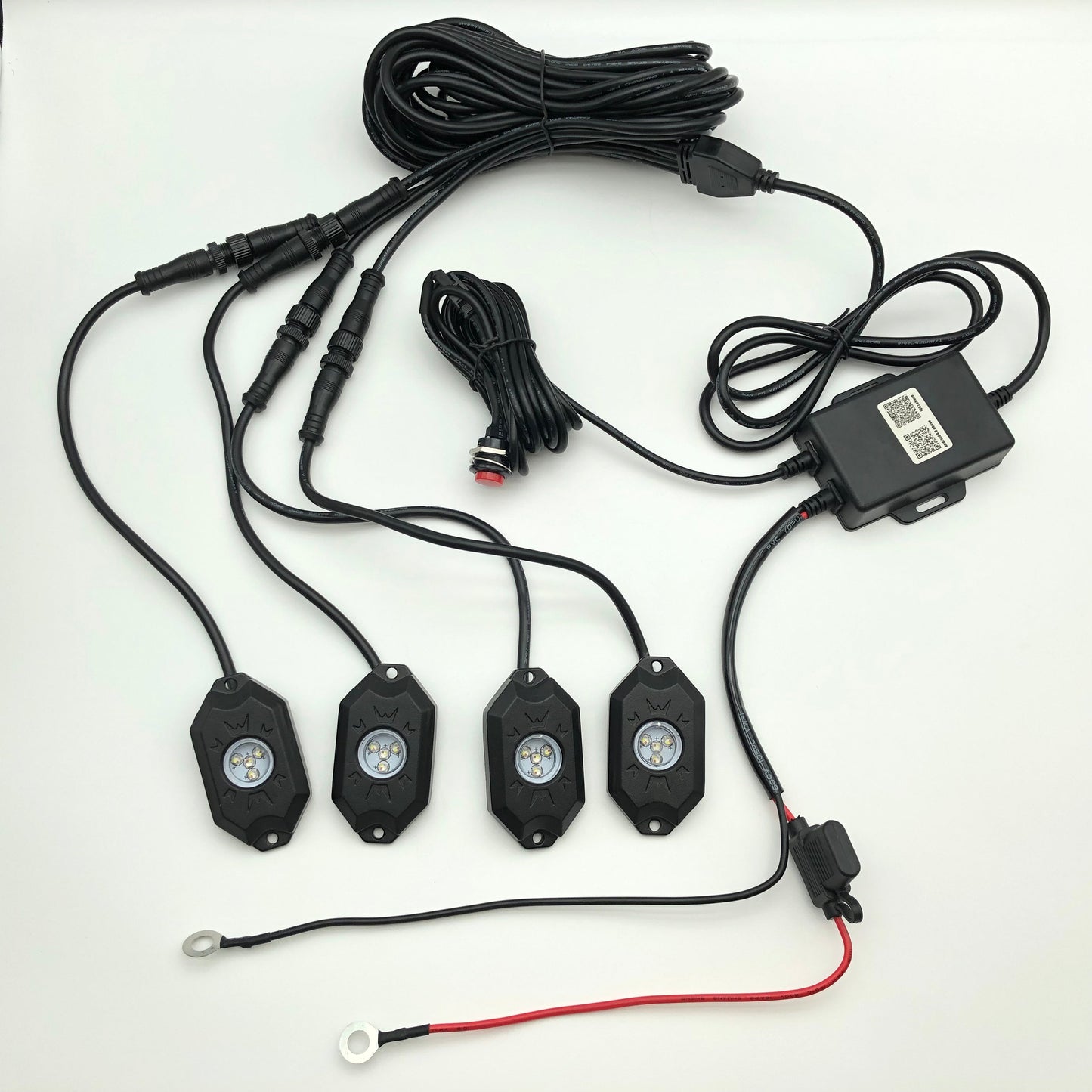 RGB+W Rock lights for trucks (4 packs)-4
