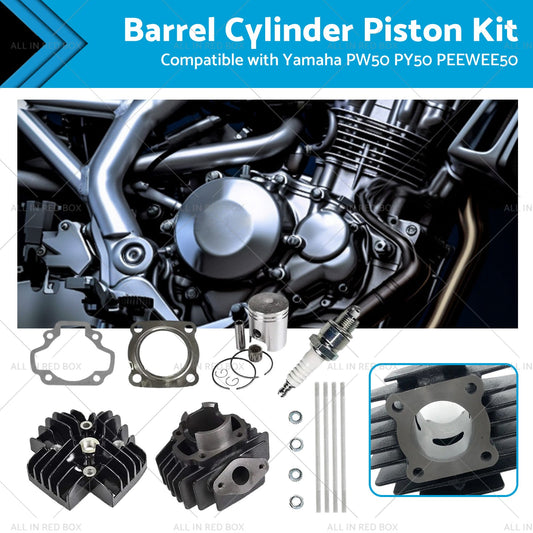 Rebuild Head Bore Barrel Cylinder Piston Kit Suitable for Yamaha PW50 PEEWEE50-0