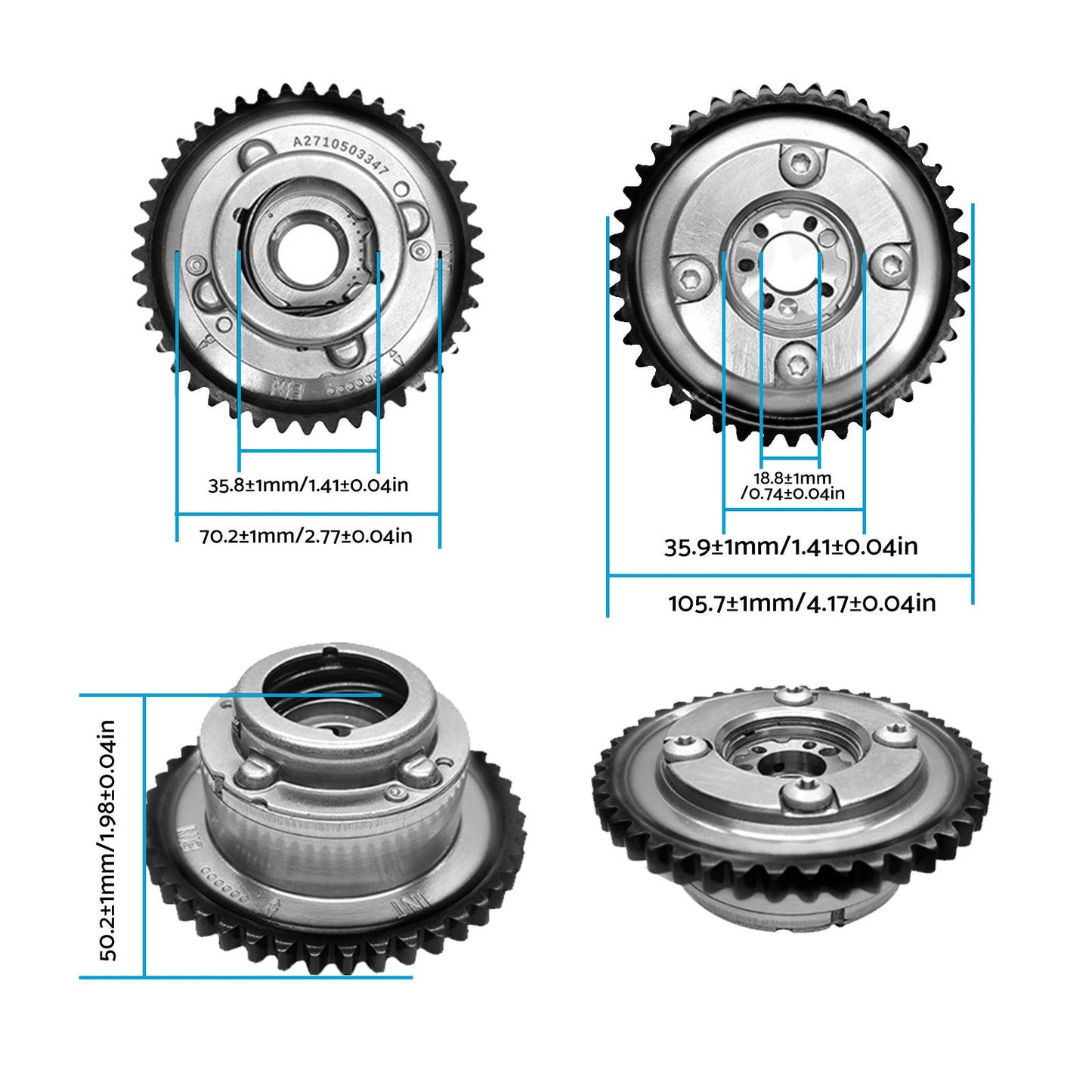 Camshaft Adjuster Actuator Gear Suitable for Mercedes-Benz W209 W204 SLK250-2