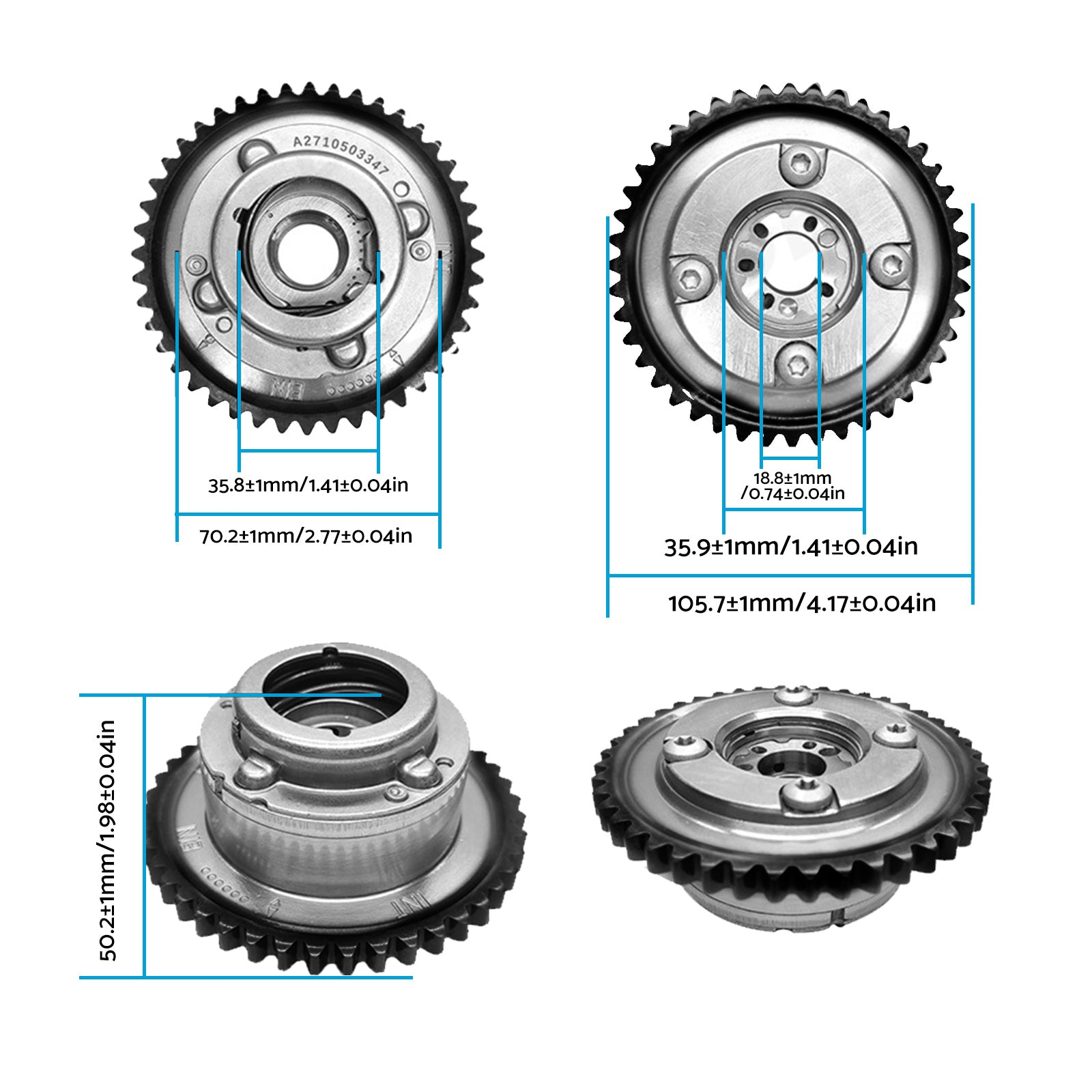 Camshaft Adjuster Actuator Gear Suitable for Mercedes-Benz W209 W204 SLK250-2